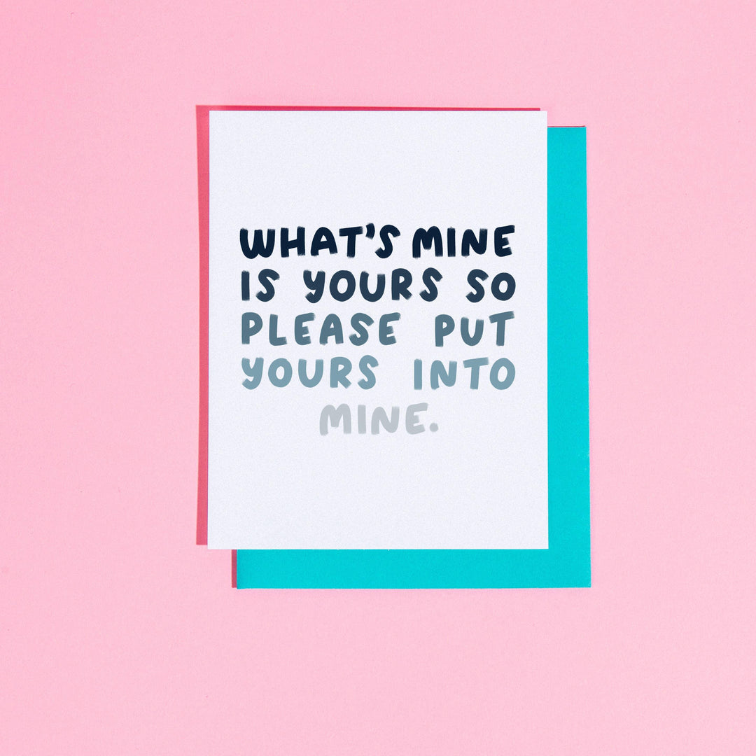 What's Mine is Yours... Greeting Card - Esme and Elodie