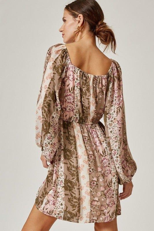 Wife Material- printed square neckline dress - Esme and Elodie