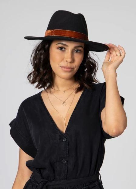 Woodland- velvet band fedora - Esme and Elodie