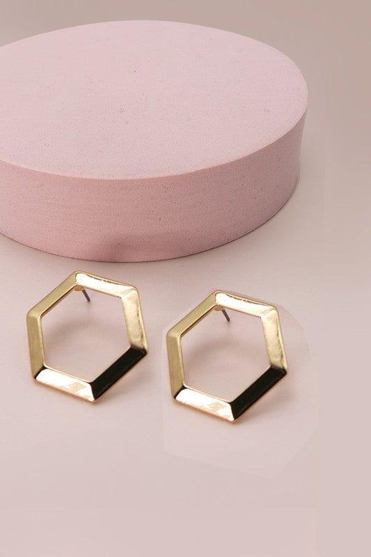 XL gold hexagon - Esme and Elodie
