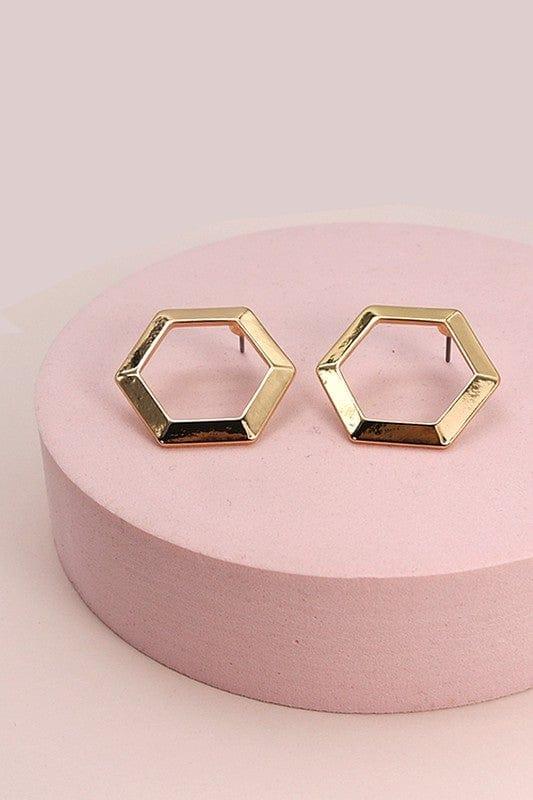 XL gold hexagon - Esme and Elodie